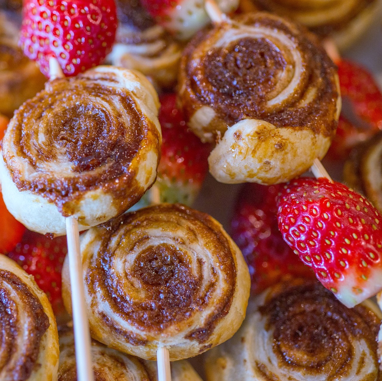 Strawberry cinnamon roll image