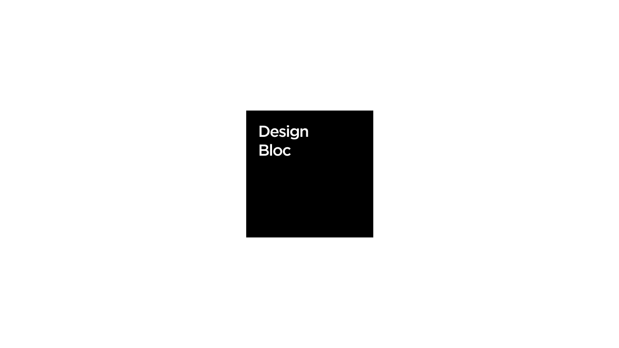 Design Bloc logo on a white background